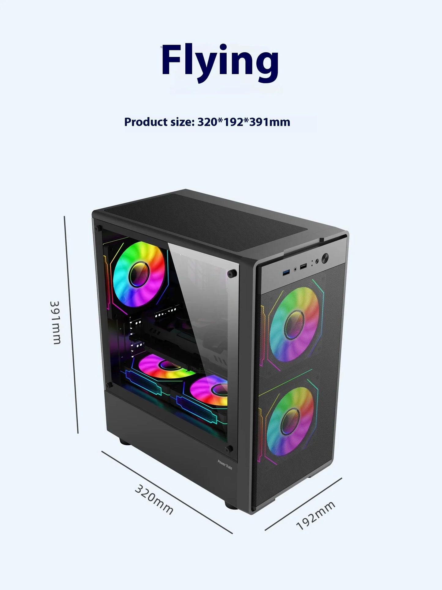 Mini ITX mATX 23L PC Case SFX ATX Support Compact Chassis