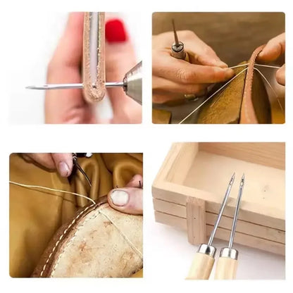 Leather Sewing Kit 13 Piece Set For Handbag And Shoe Repair, Viral DIY Gift Trend 2026 Handmade Stitching At Home