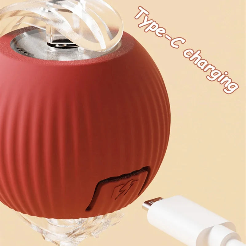 Fruit Interactive Cat Ball Toy - Automatic Rolling Rechargeable Smart Dog & Cat Electric Toy