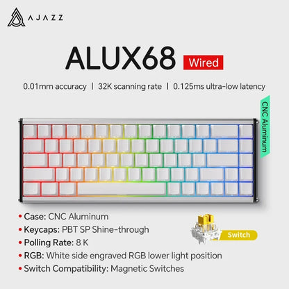 Mechanical Keyboard Sixty Mini Wireless ARGB Magnetic Hall