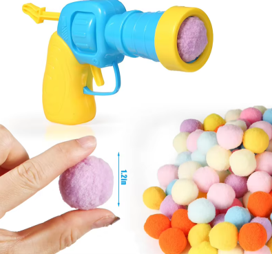 Cat Toys Interactive Launch Toy for Kittens - Plush Ball Shooter Pet Supplies