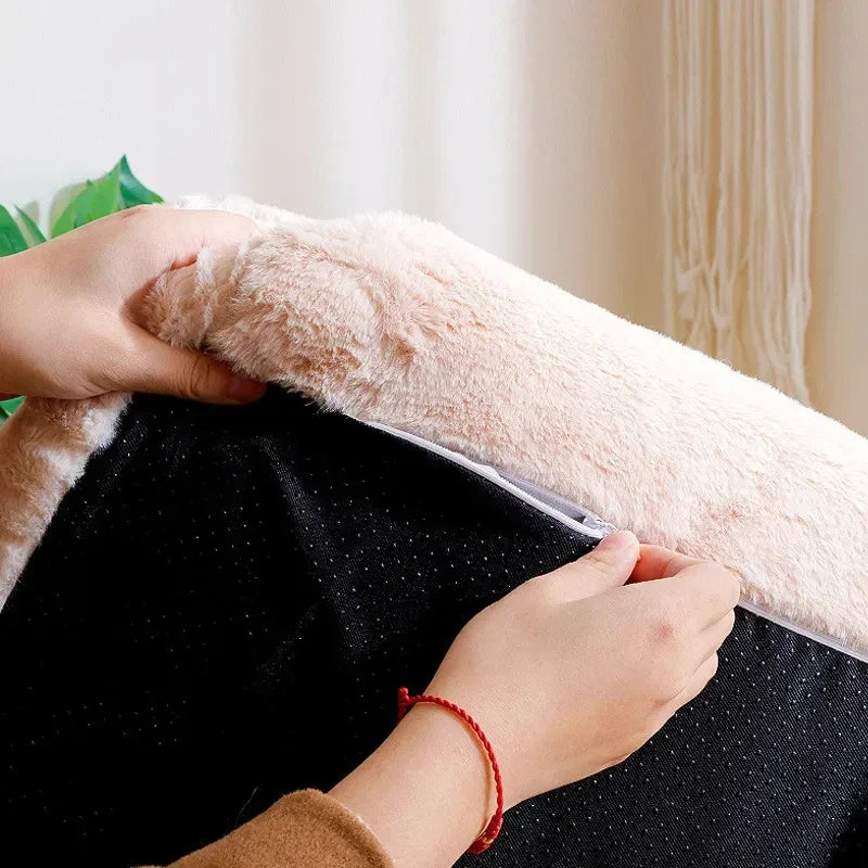 Cat Bed Sofa Style Plush Pet Nest Winter 2025 Cozy Warm Lounger, Safe Snuggle Spot For Small Pets