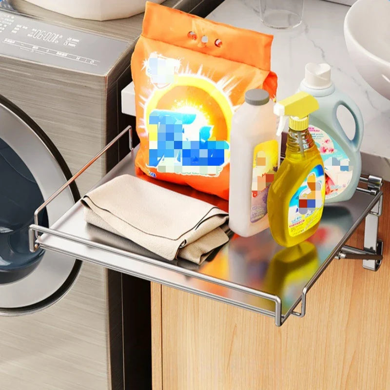 Countertop Foldable Shelf Stainless Steel Wall Mounted Rack Small Space Living Fall 2025 Space Saving