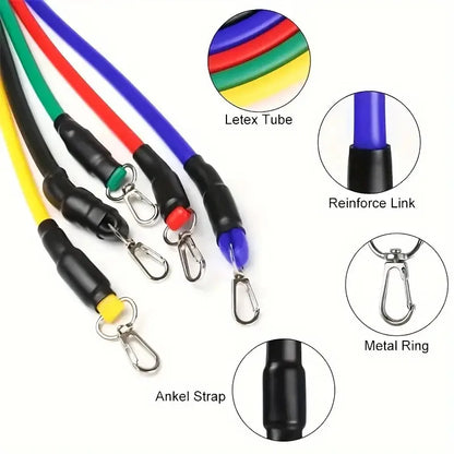 Lightweight Fitness Equipment - Portable Resistance Bands for Exercise, Bodybuilding & Weight Loss