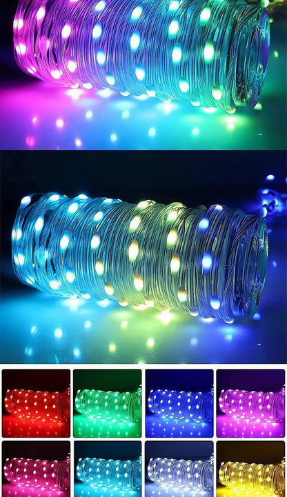 2-in-1 LED Reel Camping String Light – USB Rechargeable Portable Atmosphere Lantern Garden Tent Decor 2026