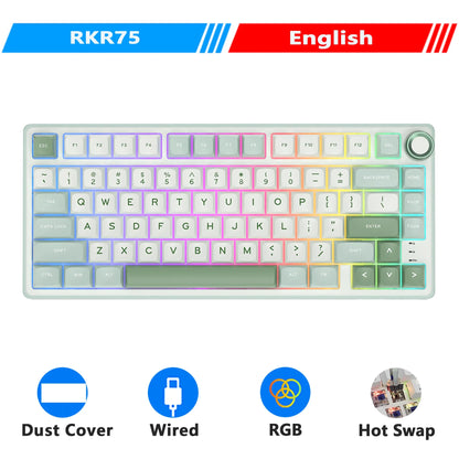Mechanical Keyboard R75 Gasket 80Key RGB Hot Swap Spanish