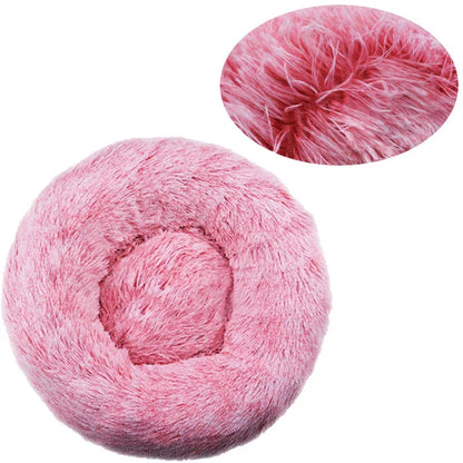 Pet Bed Round Plush Bed Winter Warm 2026 Washable Cozy Comfort For Pets