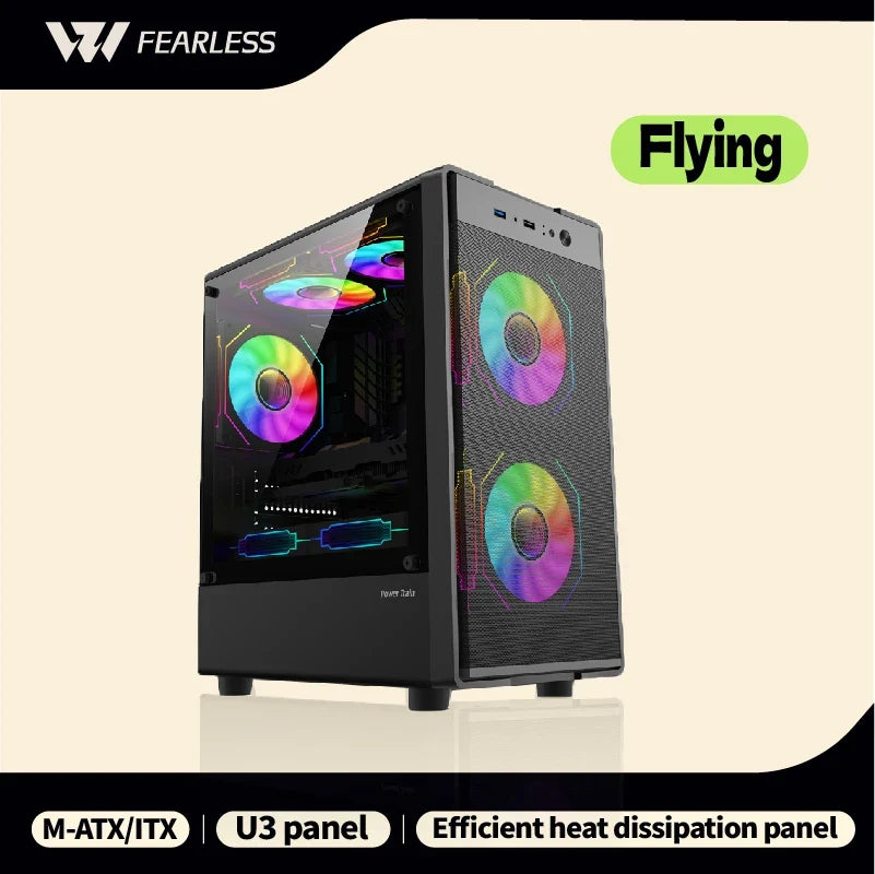 Mini ITX mATX 23L PC Case SFX ATX Support Compact Chassis