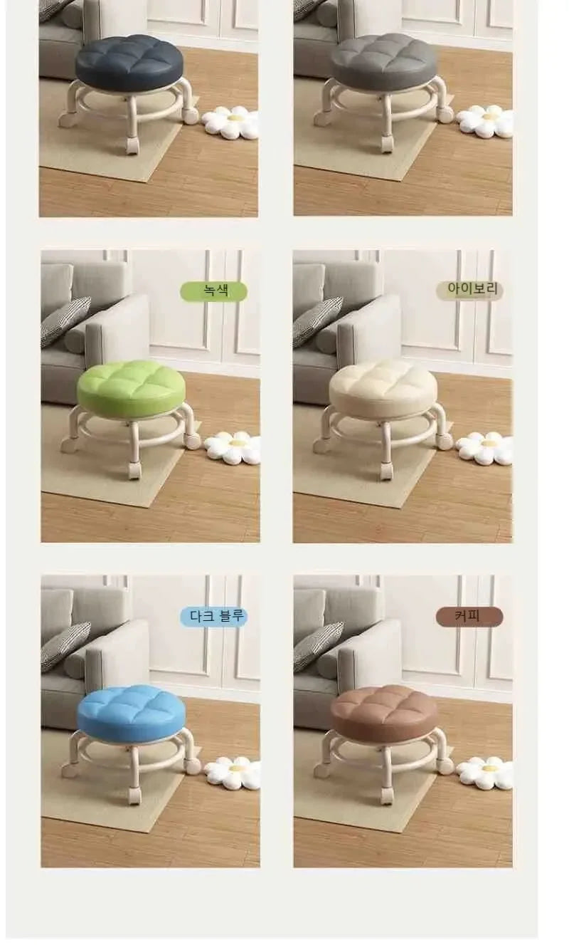 Rolling Child Stool Multi Functional Shoe Changing Seat