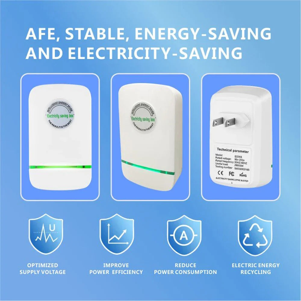 Power Saver Box Energy Saving Device 90V-250V Voltage Stabilizer for Home and Office Fall 2026