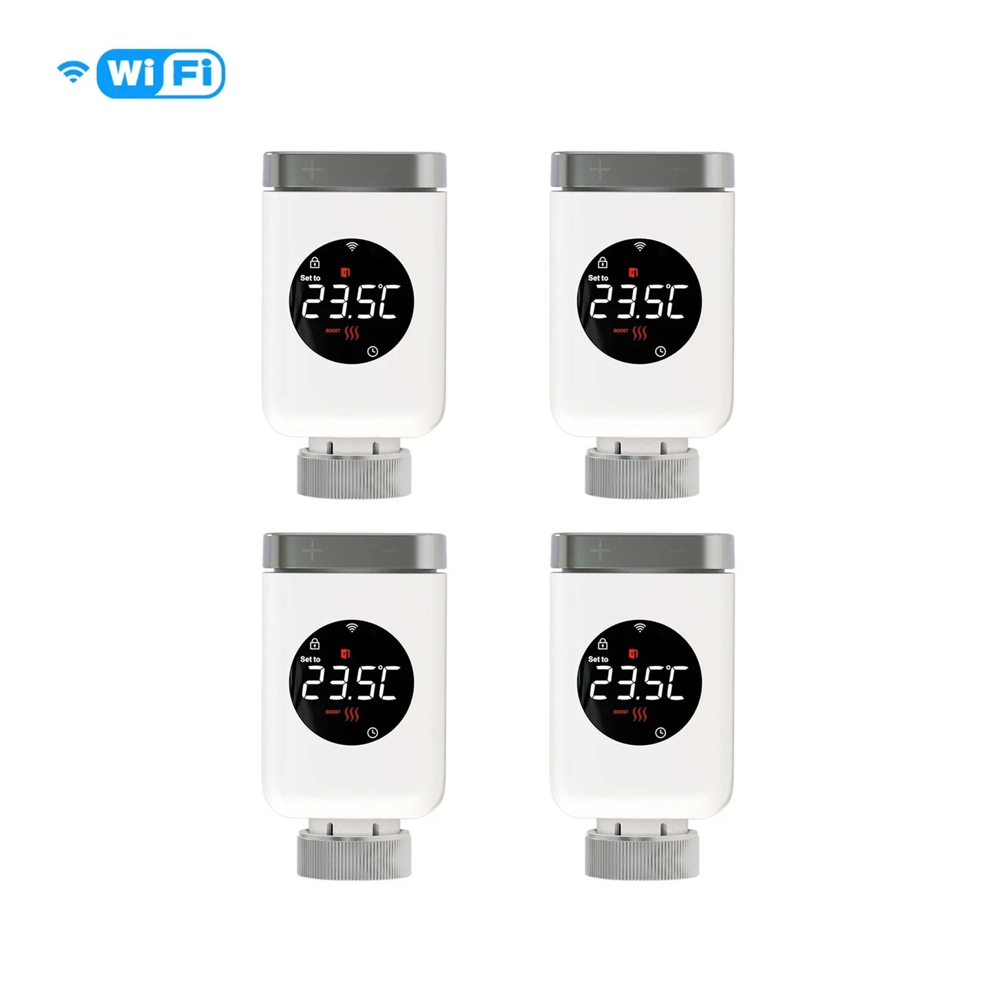 Smart Thermostat Radiator Valve TRV With WiFi ZigBee App Remote Control Energy Saving Fall 2025