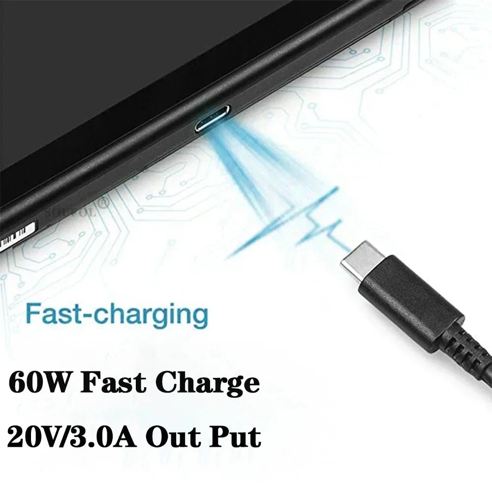 60W USB C Fast Charger Cube With EU US UK Plugs For Switch2