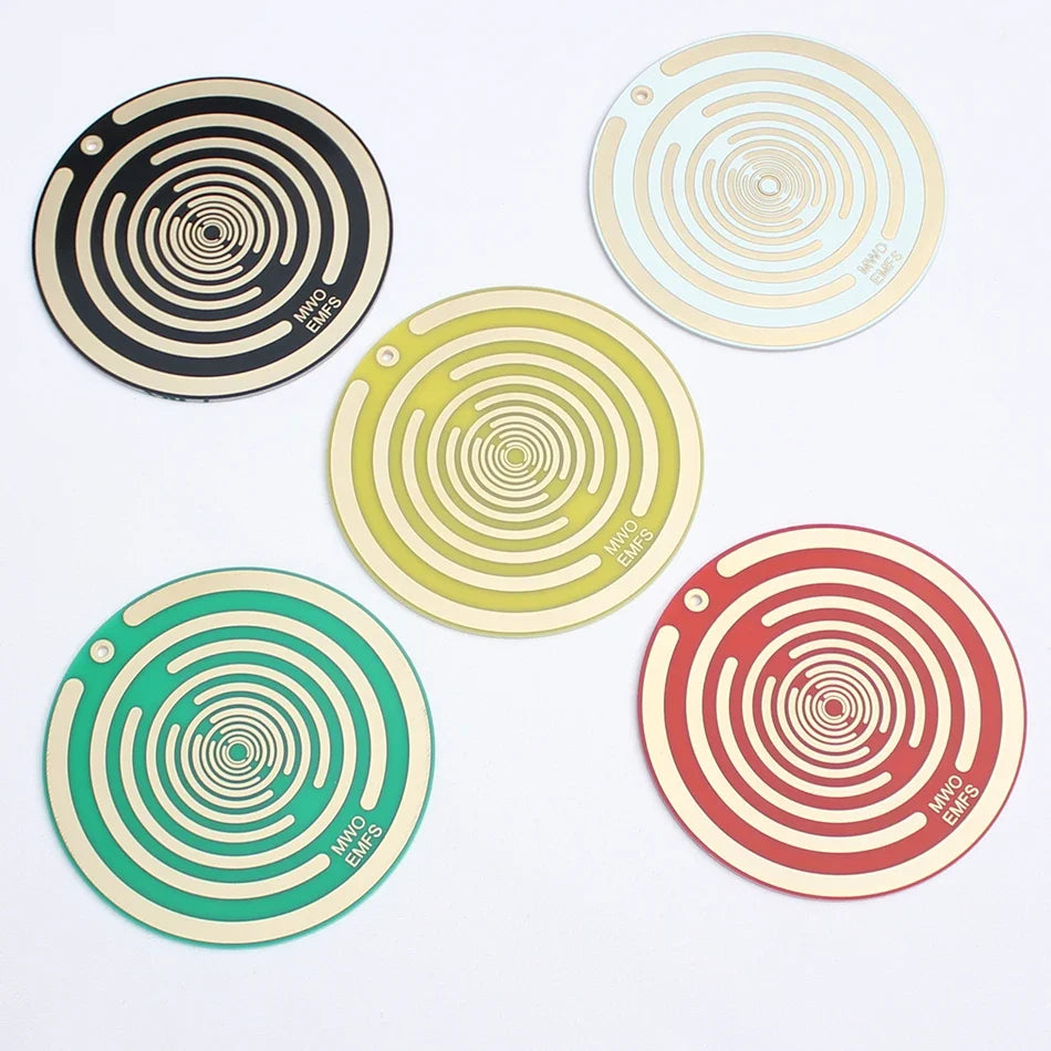Double-Sided Polarizing Disk for Electromagnetic Radiation Protection and Pain Relief, Portable Non-Toxic Design