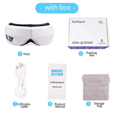 Eye Massager Medium Airbag Compression Bluetooth Music Sleep Aid AI Trending 2026 Wellness Gift