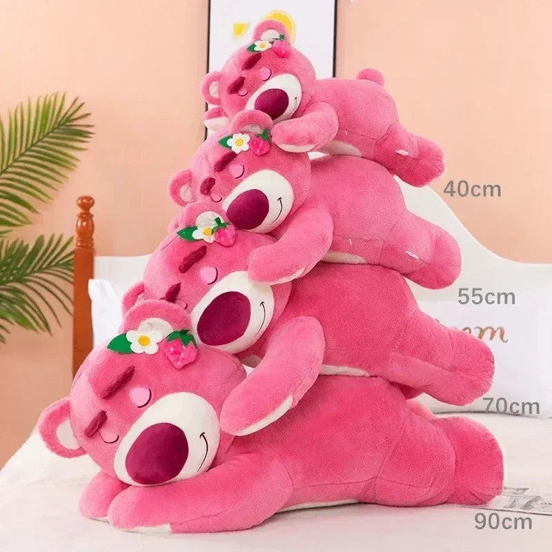 Lotso Plush Strawberry Bear Pillow - 90cm Stuffed Toy, A Sweet Valentine's Day Gift & Festivals