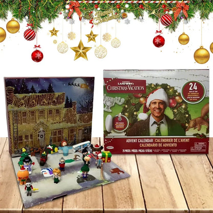 Advent Calendar 24 Days 3D Figures Christmas Countdown Gift