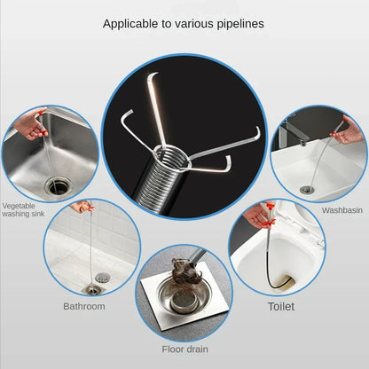 Drain Cleaner Tool Kitchen Sink Four Jaw Unblocker Fall 2026 Home Repair Quick Clog Removal