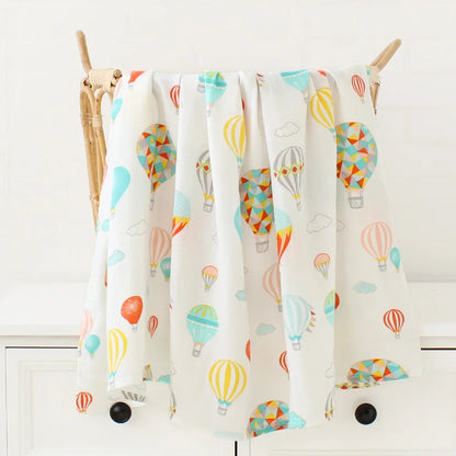 Bamboo Muslin Swaddle Blanket 120x120 Cm Floral Newborn Bedding Fall 2025 Breathable Eco Friendly Baby Gift