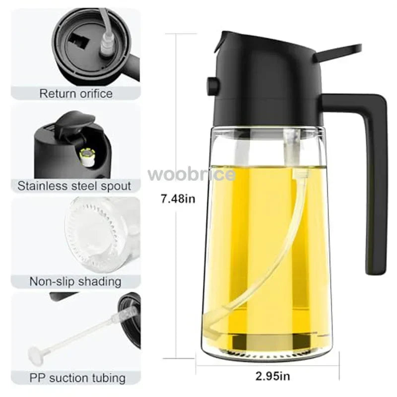 Oil Sprayer Bottle Reusable Kitchen Dispenser for Oils Eco Living 2026 Gift
