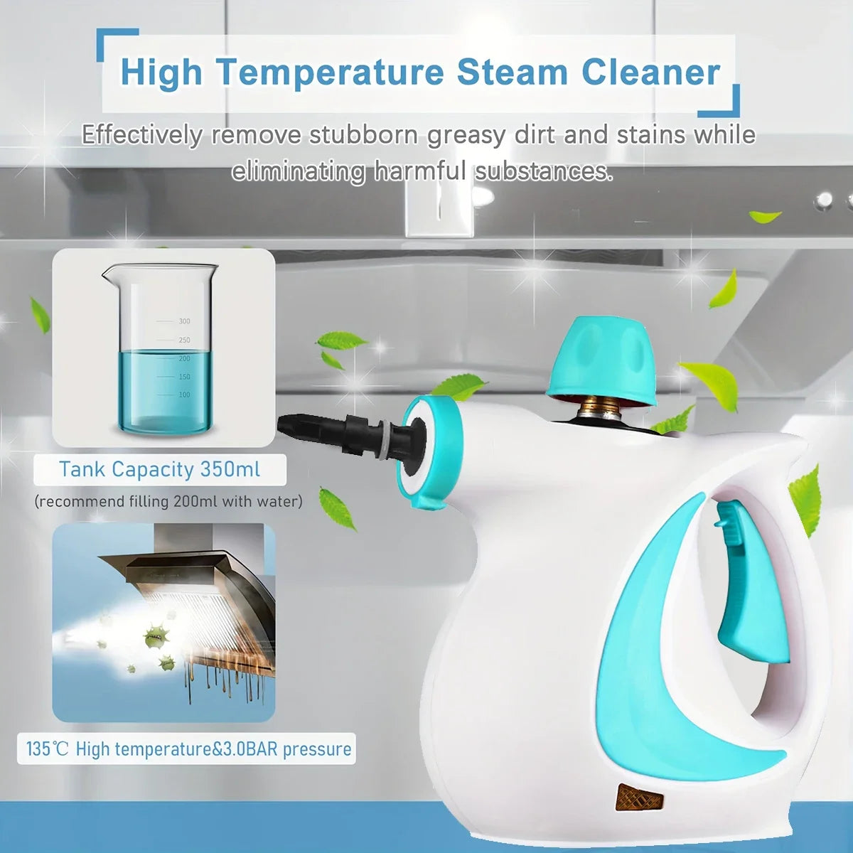 Handheld Steam Cleaner Multifunction Cleaning Kit For Kitchen Bathroom Car Grease Removal Fall 2026 Home Gadget