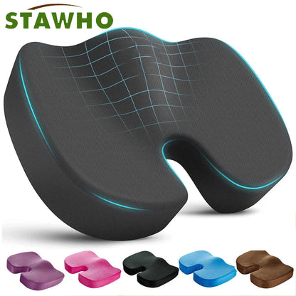 Coccyx Seat Cushion Memory Foam U Shaped Pillow Office Car Chair Support Fall 2025 Anti Fatigue