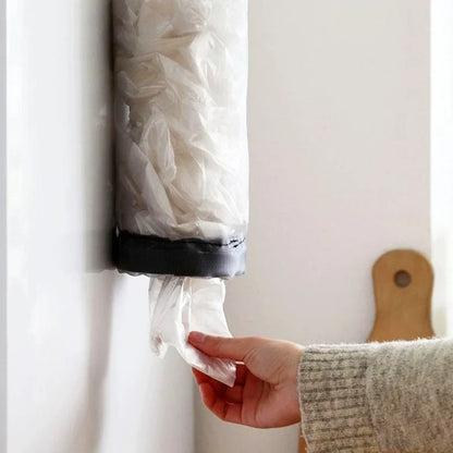 Wall-Mounted Home Organizers for Grocery Bags - Plastic Bag Dispenser & Kitchen Organizer
