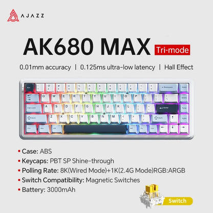 Mechanical Keyboard Sixty Mini Wireless ARGB Magnetic Hall