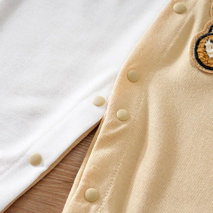 Different colour variation or layout view of the baby boys cartoon baseball jumpsuit