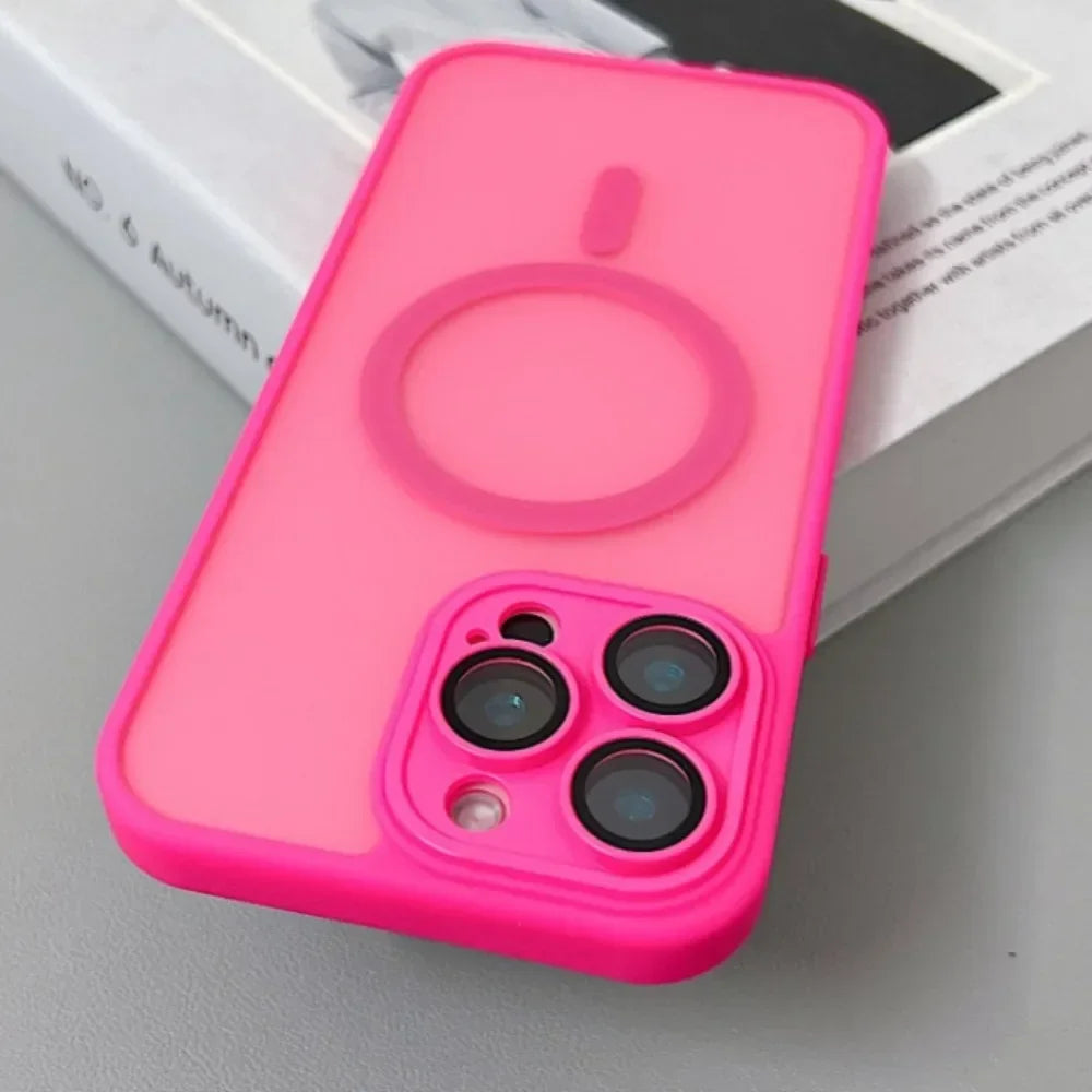 iPhone Case Magnetic Matte Translucent Armor MagSafe Compatible Shockproof Anti-Fingerprint Back To School 2026 Gift