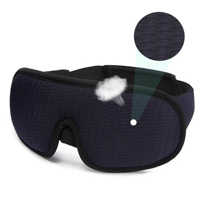 3D Sleep Eye Mask – Light Blocking, Soft and Breathable Eyeshade for Travel and Night Rest