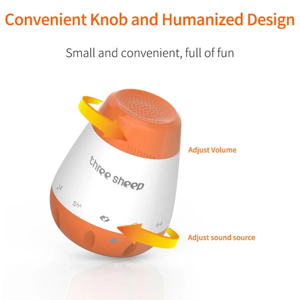White Noise Machine Voice Sensor Baby Sleep Soother Smart Lullaby Sound Machine Fall 2025 Sleep Training Aid
