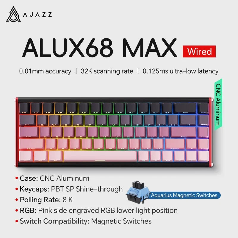 Mechanical Keyboard Sixty Mini Wireless ARGB Magnetic Hall