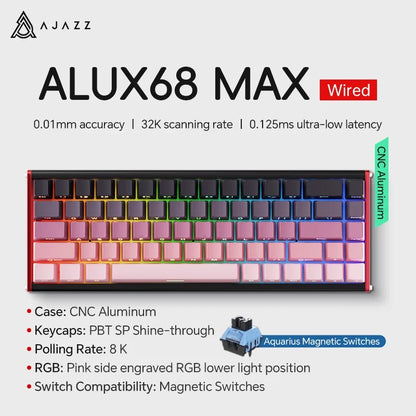 Mechanical Keyboard Sixty Mini Wireless ARGB Magnetic Hall