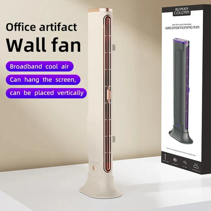 Bladeless Fan 1200mAh Portable Tower Fan USB Rechargeable Vertical Cooling Fan Fall 2025 Cordless Quiet Home Office