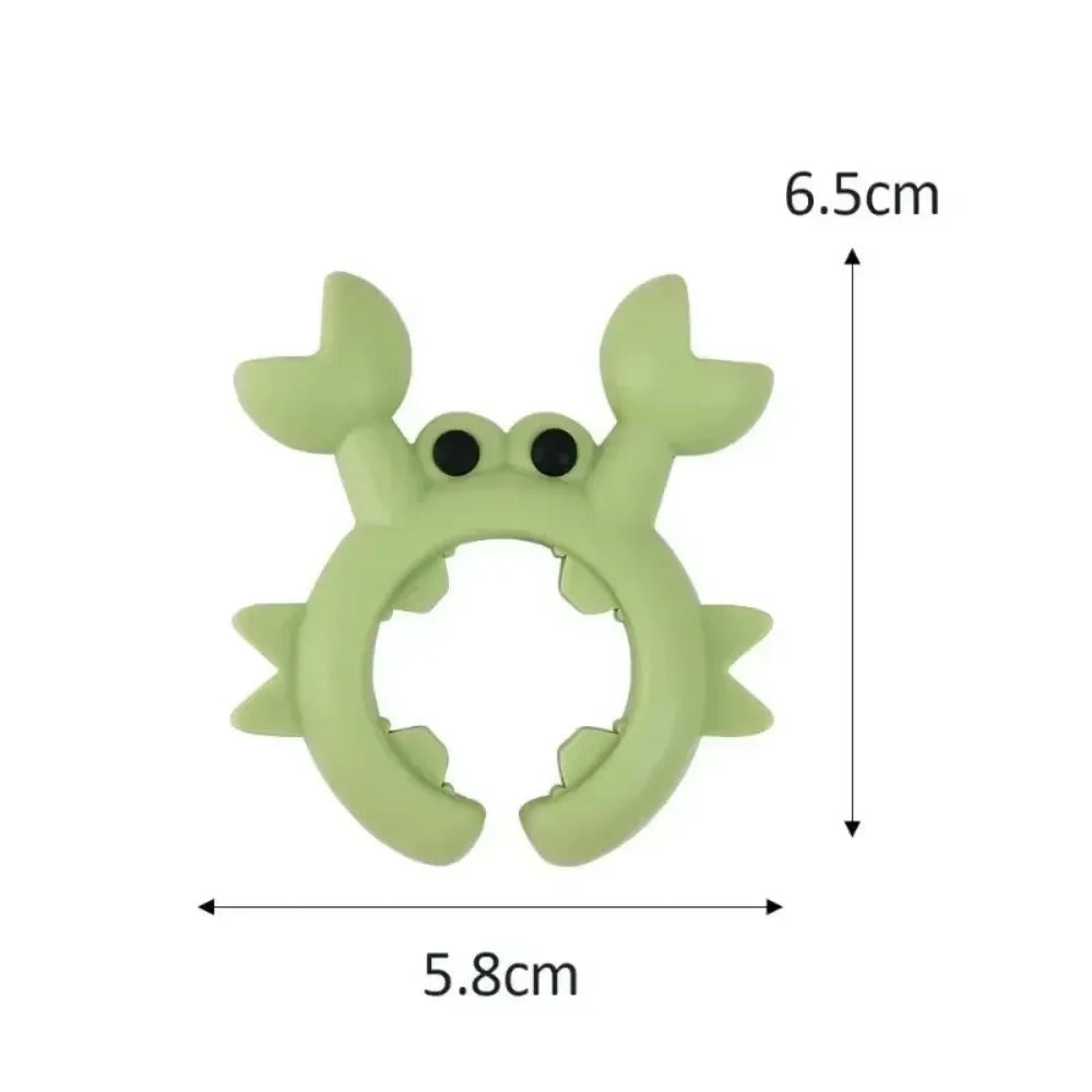 Small Crab Silicone Spatula Rack - Anti Scalding Pot Clip Kitchen Gadget