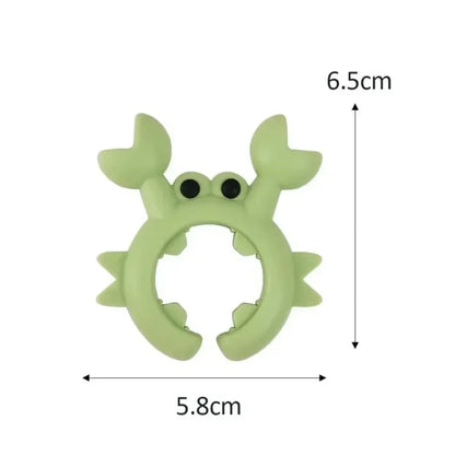 Small Crab Silicone Spatula Rack - Anti Scalding Pot Clip Kitchen Gadget