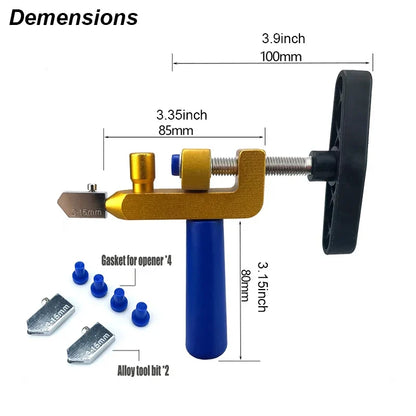 Ceramic Cutter Tile Breaker Knife - Handheld Diamond Roller Tool with Nozzles