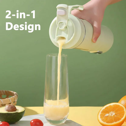 Portable Juicer USB Rechargeable 530ml Personal Blender 12 Blade Ice Crushing 4 Gears 7.4V Viral Trend 2026