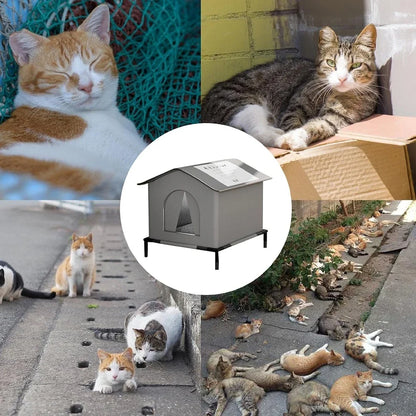 Cat House Waterproof Winter Warm Shelter Foldable Outdoor Pet Cave Bed For Cats And Small Dogs