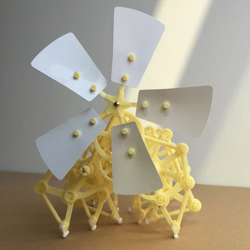 Wind Powered Robot Kit DIY Bionic Walking Toy STEM Experiment Summer 2025 Hands On Non Electric Gift