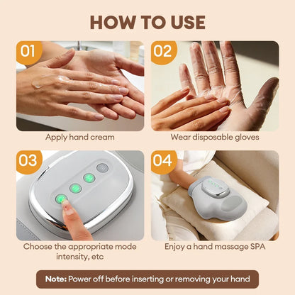 Electric Air Pressure Hand Massager – Finger Airbag Compress Thumb Acupoint Palm Kneading Glove 2026