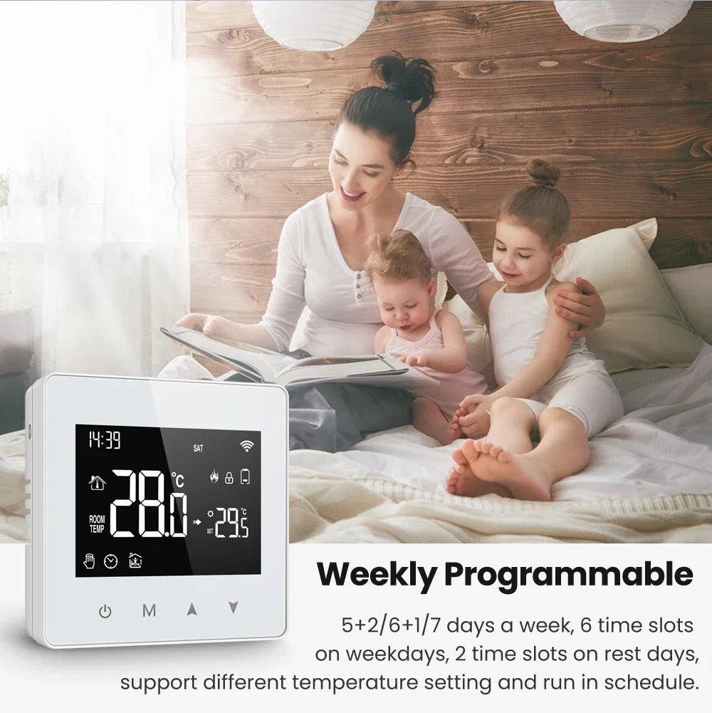 Smart Thermostat Fall 2025 - WiFi ZigBee Boiler Controller, Battery Powered, Alexa Google Home Compatible, Low Power