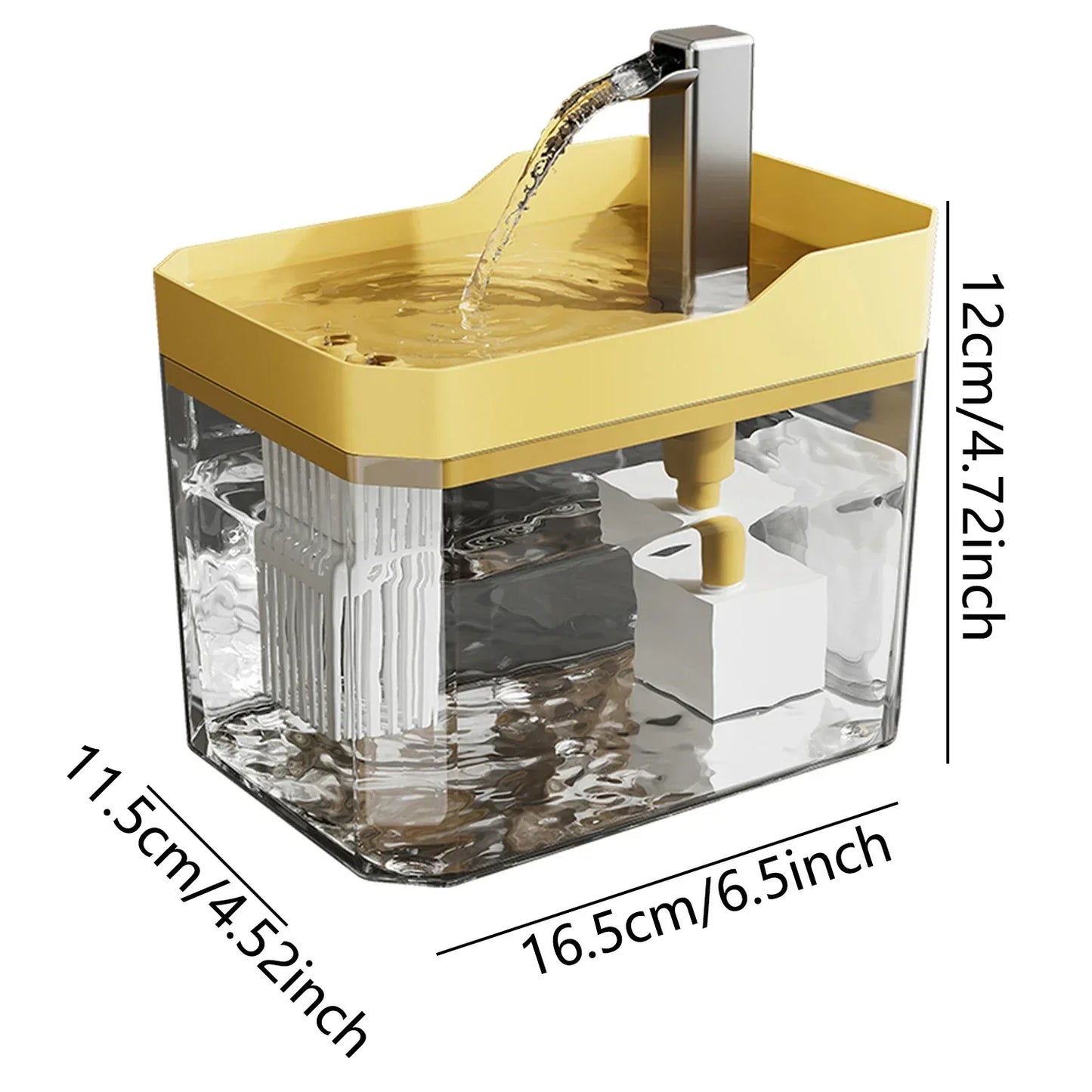 Cat Water Fountain USB Transparent Reservoir Auto Filtered Pet Drinker Fall 2025 Quiet Anti Dry Pump