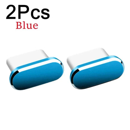 Metal Type-C Charging Port Dust Plugs - 2Pcs iPhone Accessories, Dust & Liquid Protection