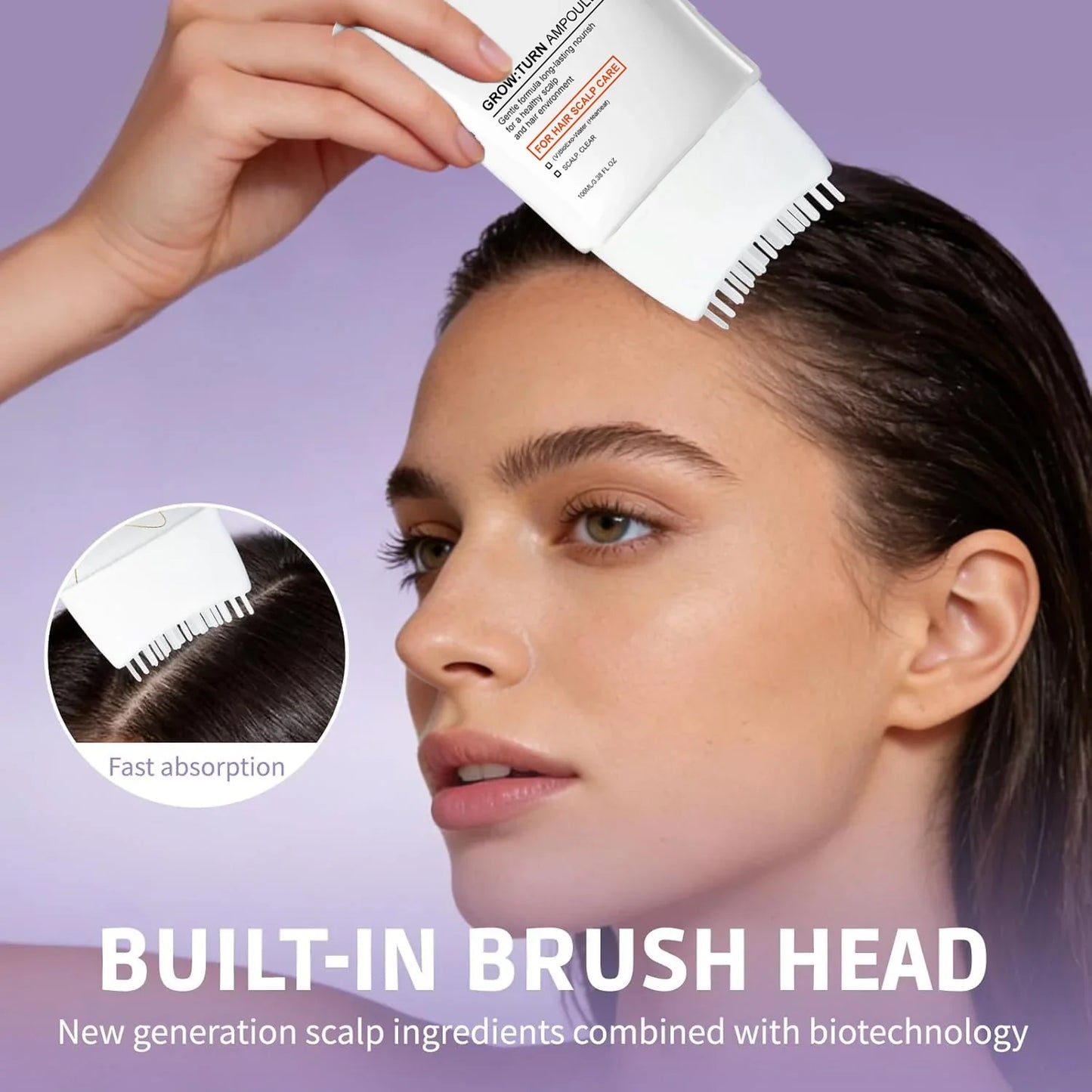 Scalp Serum with Built-in Massager Brush 100ml – Hair Growth Treatment Reduces Hair Loss Repair 2026