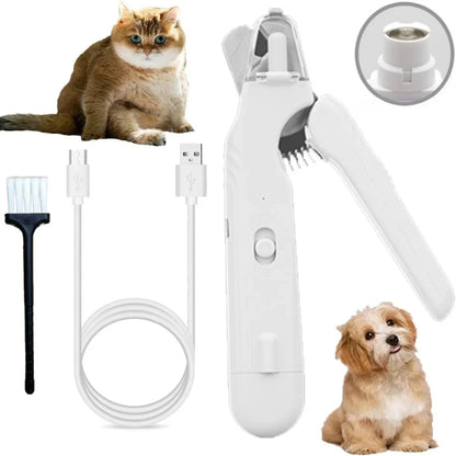 Pet Nail Grinder Quiet Grooming Tool With 2 LED Lights Safe Cat And Dog Nail Care Holiday Gifts 2026