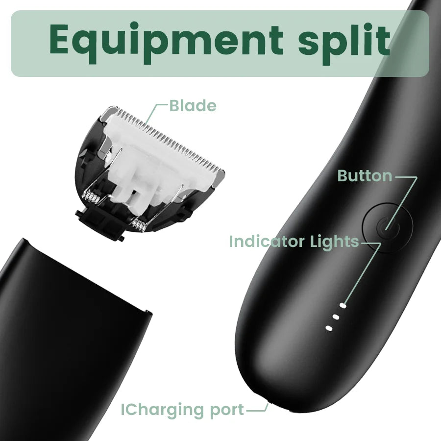 Body Groomer Waterproof Dual Head Electric Shaver With LED Light Foil Blades TikTok Viral Spring 2026 Gift