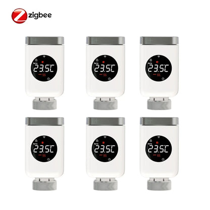 Smart Thermostat Radiator Valve TRV With WiFi ZigBee App Remote Control Energy Saving Fall 2025