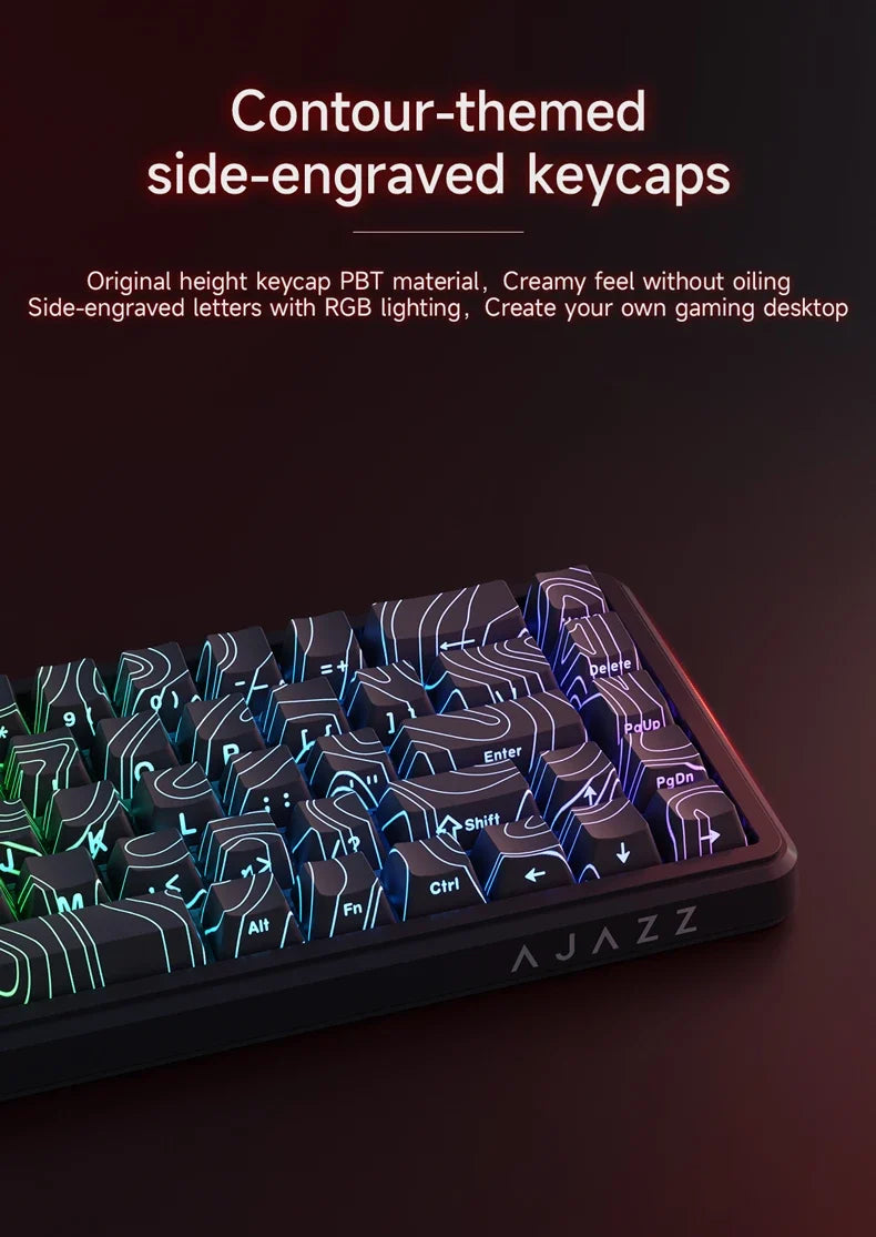 Mechanical Keyboard Sixty Mini Wireless ARGB Magnetic Hall