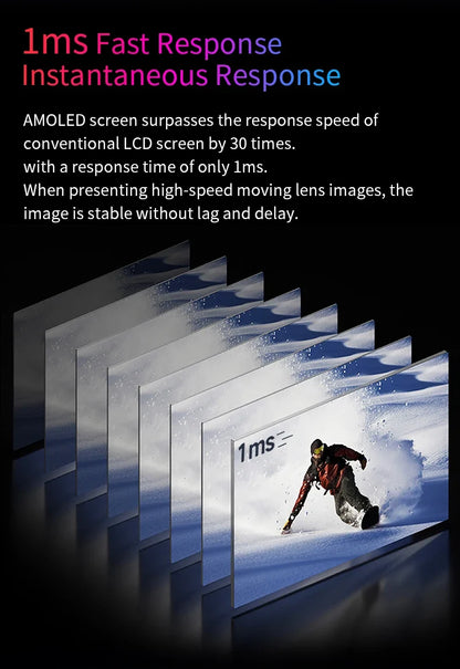 OLED 13.3 Portable Monitor Metal Frame Travel Display